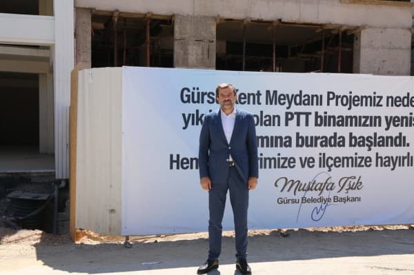 Gürsu’nun Yeni Ptt Hizmet Binası Hızla Yükseliyor fotoğraf 1
