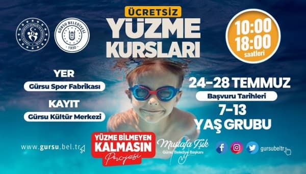 Gürsu’da Yüzme Bilmeyen Çocuk Kalmayacak fotoğraf 1