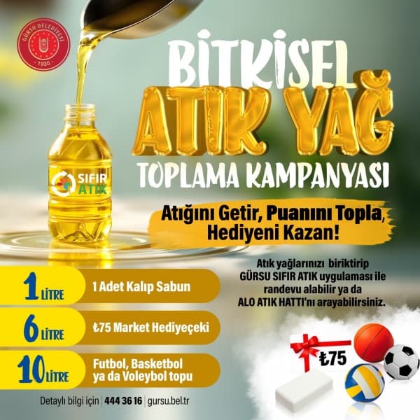 Gürsu’da Atık Yağ Toplama Kampanyası fotoğraf 1