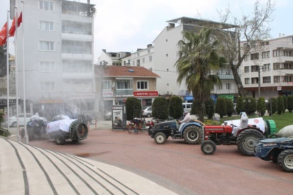 GÜRSULU MUHTARLARDAN CORONAVİRÜS TEDBİRLERİNE DESTEK fotoğraf 5