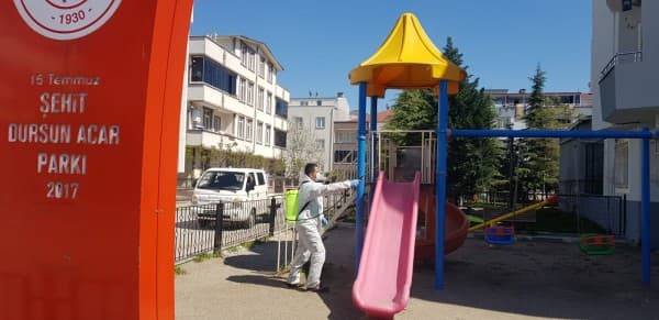 GÜRSU’DA PARKLAR DEZENFEKTE EDİLİYOR fotoğraf 9