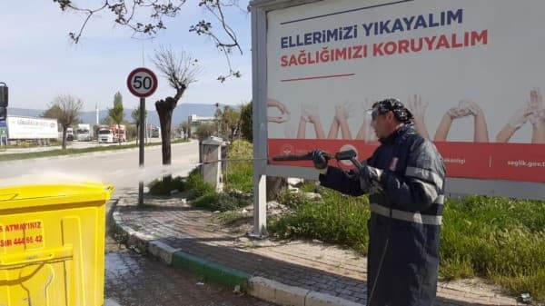 GÜRSU DEZENFEKTE ÇALIŞMALARIYLA ARINDIRILIYOR fotoğraf 1