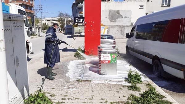 GÜRSU DEZENFEKTE ÇALIŞMALARIYLA ARINDIRILIYOR fotoğraf 6