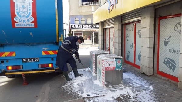 GÜRSU DEZENFEKTE ÇALIŞMALARIYLA ARINDIRILIYOR fotoğraf 7