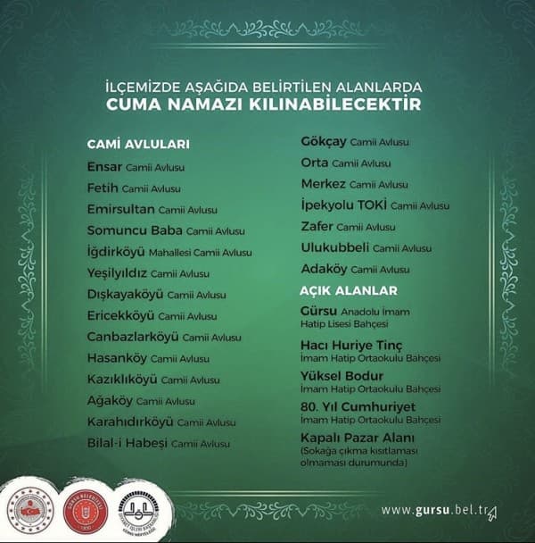 GÜRSU’DA CAMİLER DUALARIN SICAKLIĞINA HAZIRLANDI fotoğraf 7