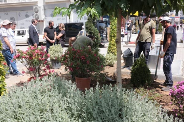Gürsu’nun Caddelerine Rengarenk Çiçeklerle Yaz Coşkusu fotoğraf 2