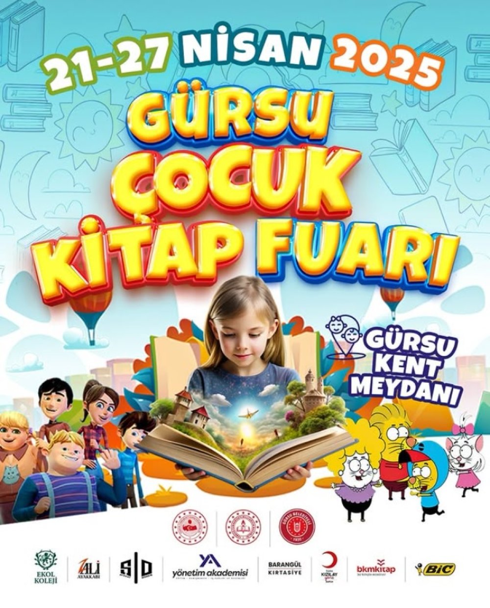 21-27 Nisan 2025 Gürsu Çocuk Kitap Fuarı