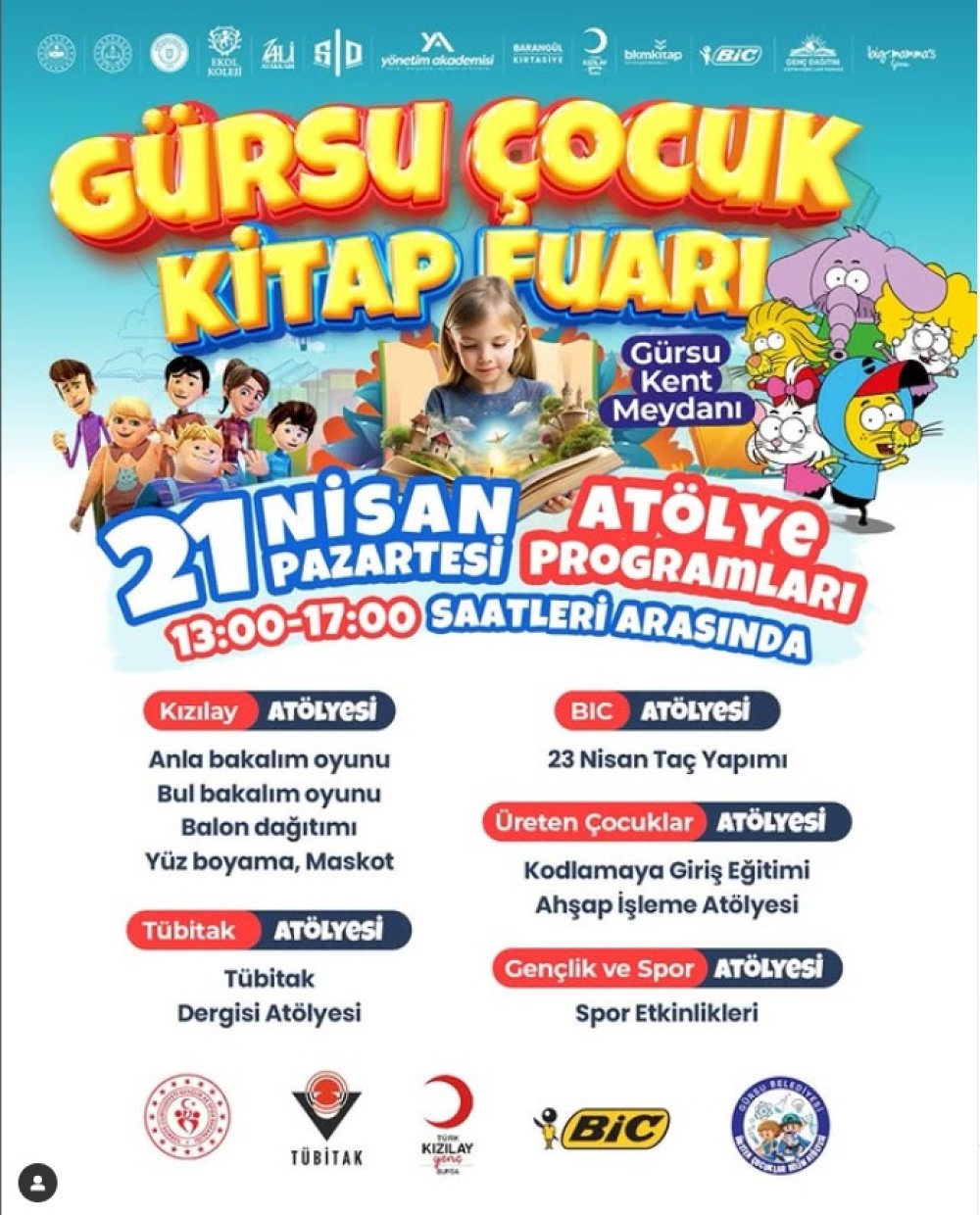 Gürsu Çocuk Kitap Fuarı "Atölye Programları"