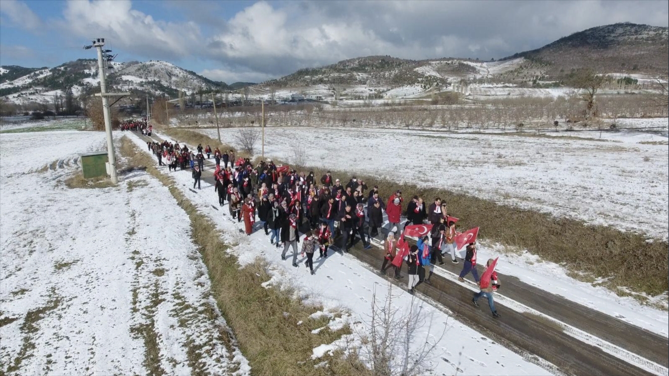 GÜRSU SARIKAMIŞ ŞEHİTLERİNİN İZİNDE YÜRÜDÜ