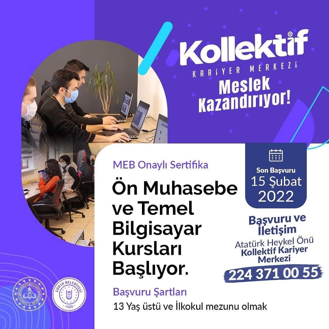 KOLLEKTİF KARİYER MERKEZİNDEN ÜCRETSİZ KURSLAR