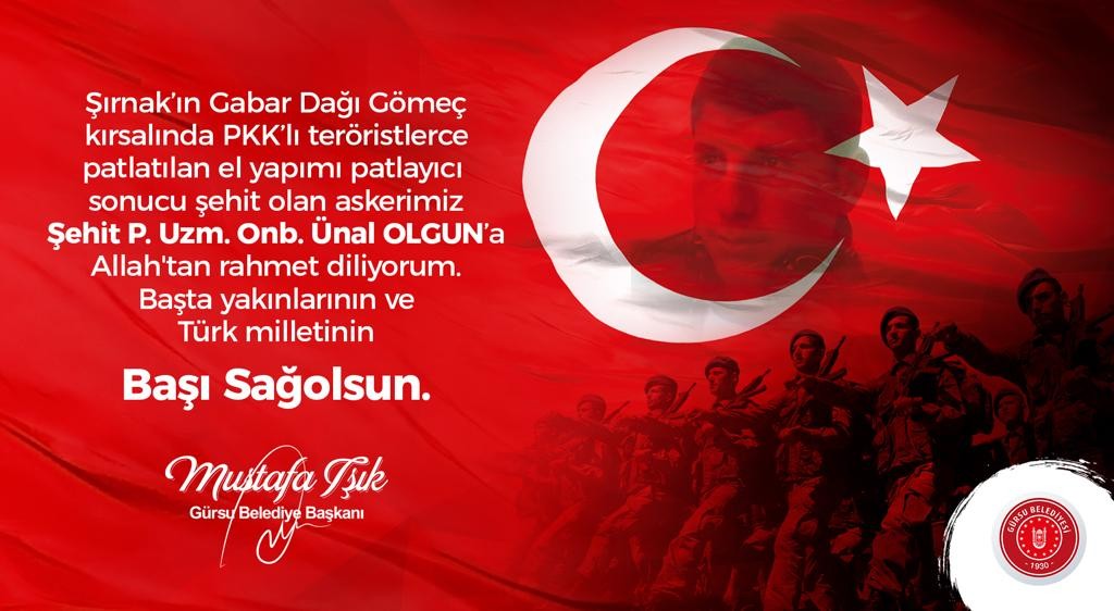 ŞEHİT ATEŞİ İLÇEMİZE DÜŞTÜ