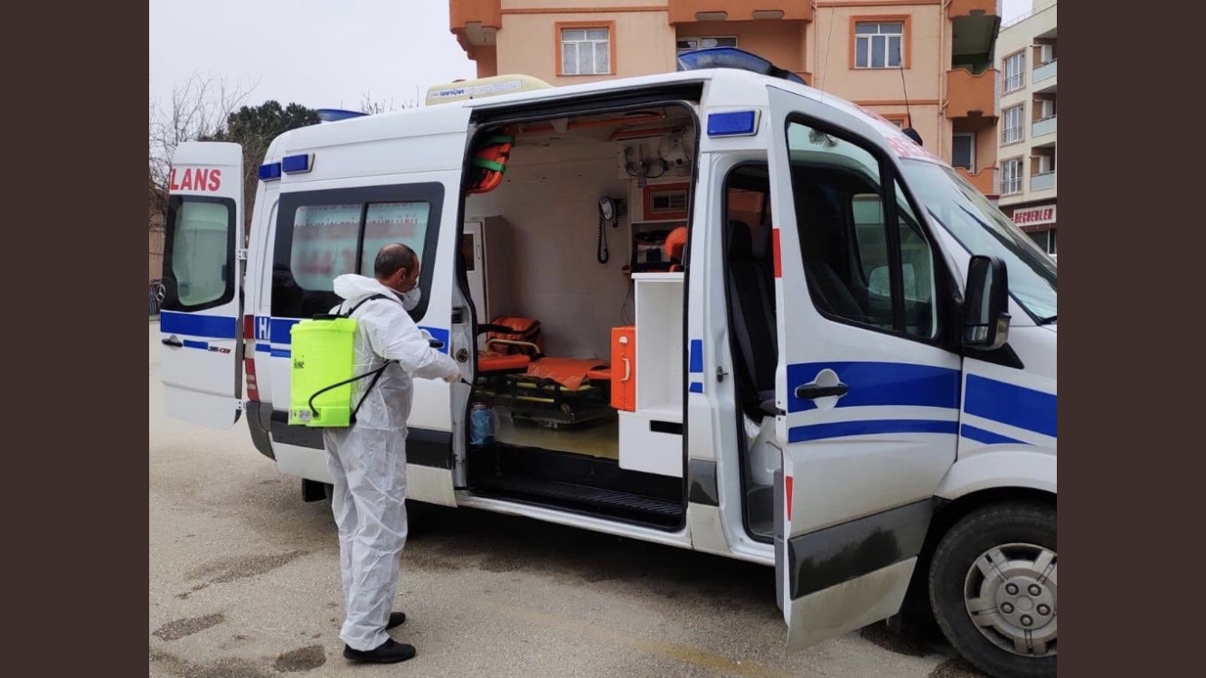 GÜRSU DA SAĞLIK KURUMLARI DEZENFEKTE EDİLİYOR