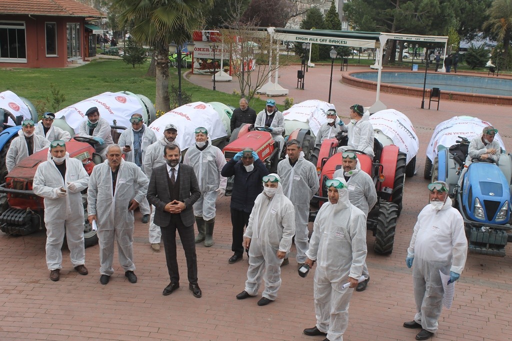 GÜRSULU MUHTARLARDAN CORONAVİRÜS TEDBİRLERİNE DESTEK