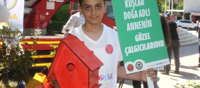 GÖKKUŞAĞI RENKLERİNDE KUŞ EVLERİ