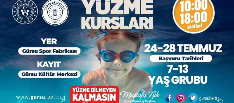 Gürsu’da Yüzme Bilmeyen Çocuk Kalmayacak