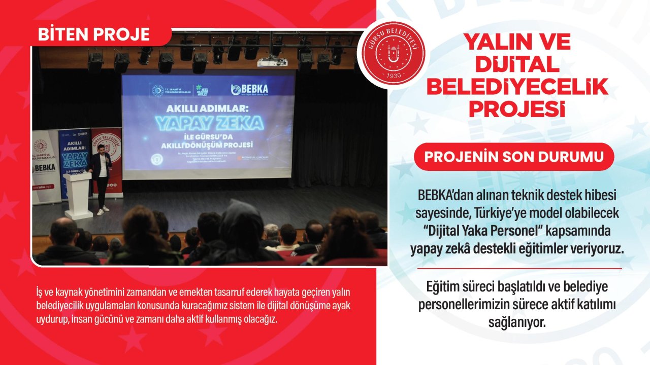 Yalın ve Dijital Belediyecilik Projesi