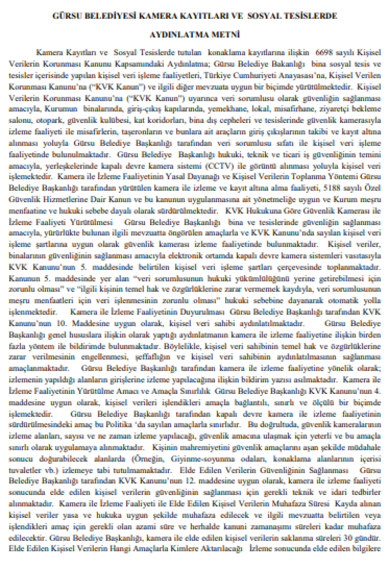 Politika ve Prosedürler